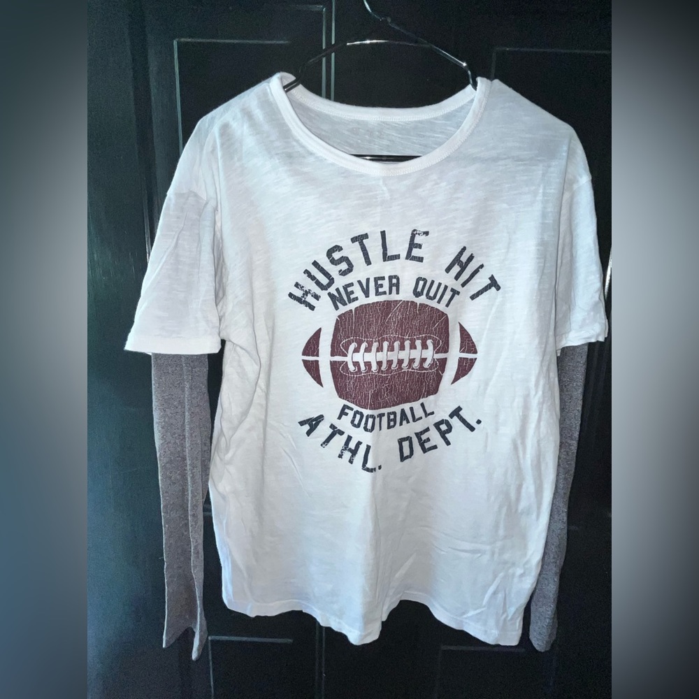 VGUC Children’s Place Boy’s “Hustle Hit Never Quit” Graphic L/S Top - Sz XL/14
